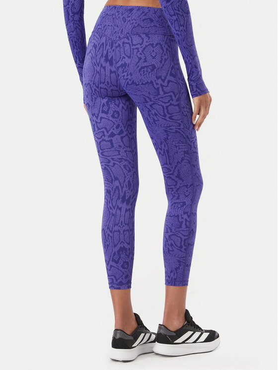 adidas adidas Legginsy Optime Primelift Snake KQ8312 Fioletowy