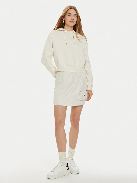 Guess Guess Miniszoknya V4BD00 WGLW2 Ekru Regular Fit