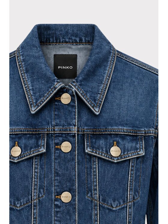 PINKO PINKO Τζιν μπουφάν Ganimede Giubbino Μπλε Regular Fit