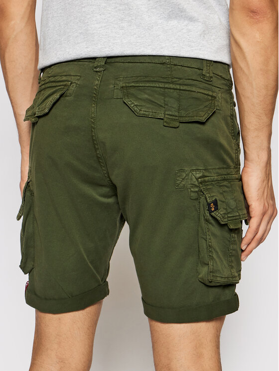 Alpha Industries Alpha Industries Szövet rövidnadrág Crew 176203 Zöld Slim Fit