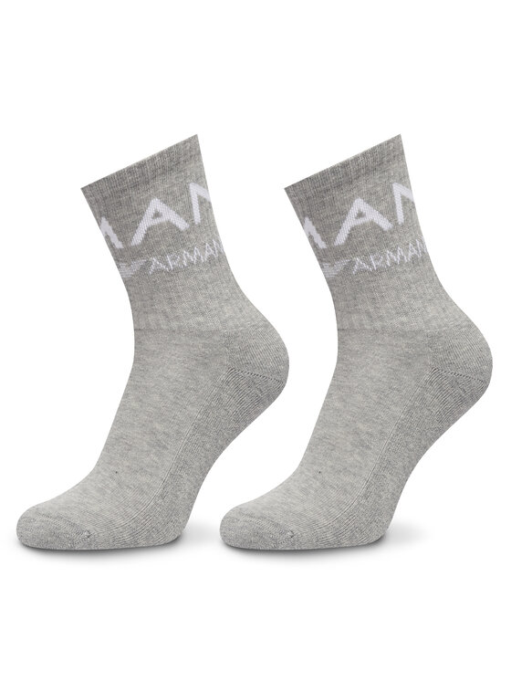 Emporio Armani Underwear Emporio Armani Underwear 2er-Set hohe Damensocken 292303 4F227 00948 Grau