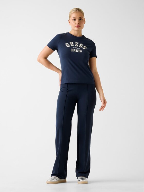 Guess Guess T-Shirt 180854 Modrá Classic Fit