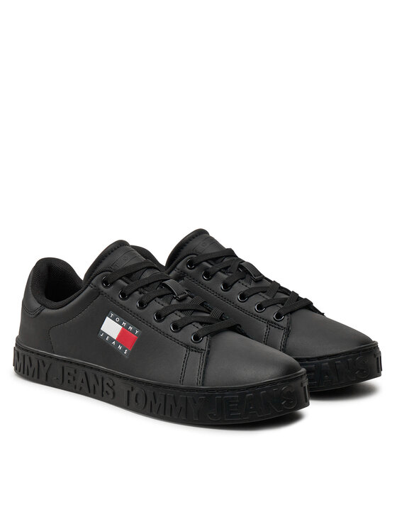 Tommy Jeans Tommy Jeans Tenisice Tjw Logo Outsole Sneaker Ess EN0EN02703 Crna