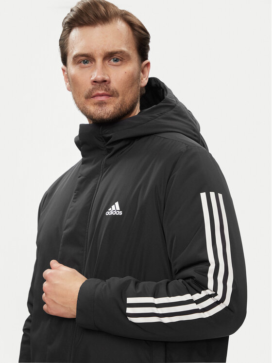 adidas adidas Pārejas jaka 3-Stripes IP2537 Melns Regular Fit
