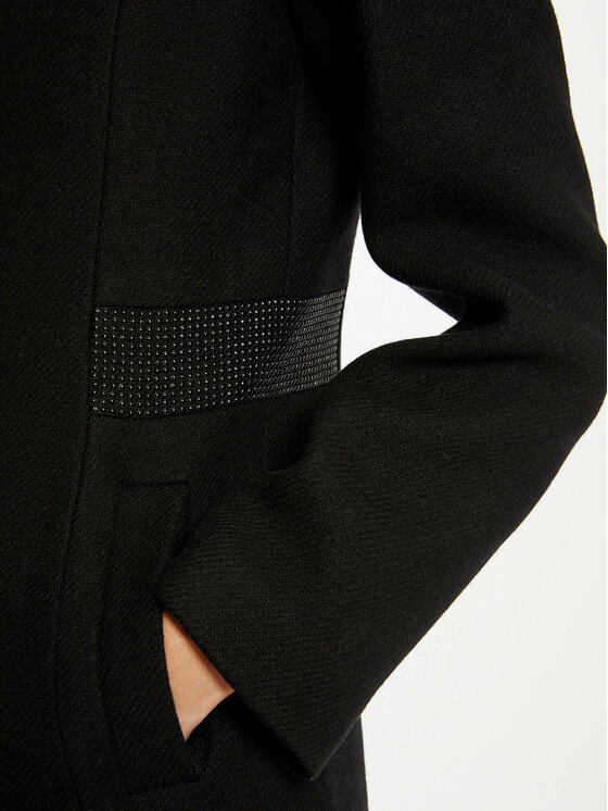Morgan Morgan Palton de lână 232-GSUZON Negru Slim Fit