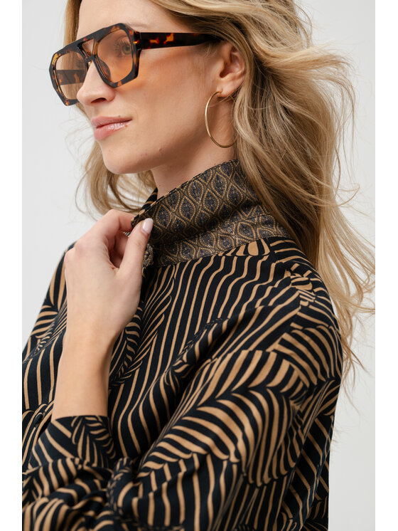 blue shadow blue shadow Koszula Merry Czarny Regular Fit