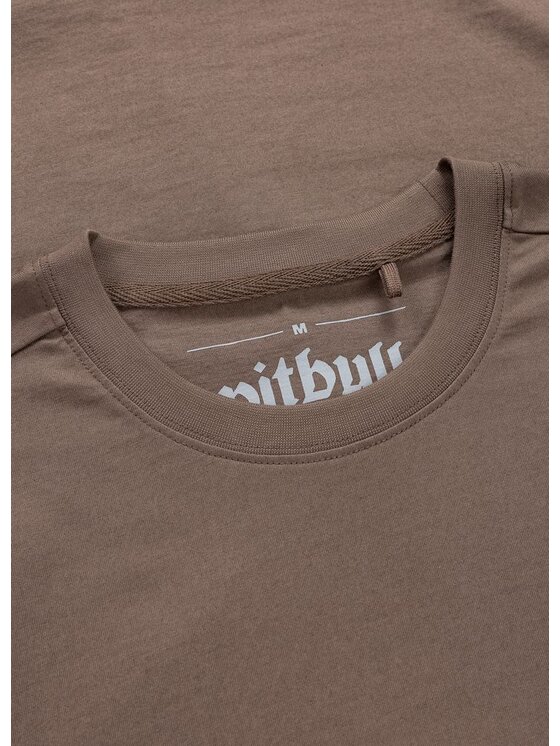 PITBULL PITBULL T-Shirt O'SIDE EMBRO Brązowy Regular Fit