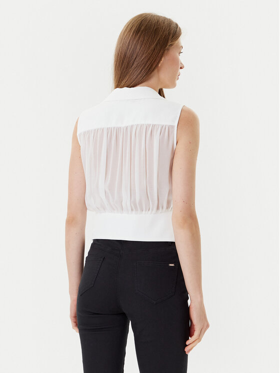 Morgan Morgan Τοπ 242-OPLI Λευκό Slim Fit
