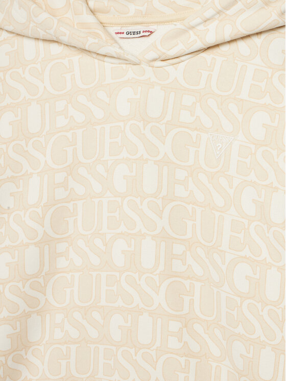 Guess Guess Majica dugih rukava J5YQ02 KAD74 Bež Oversize