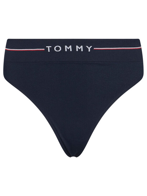 Tommy Hilfiger Tommy Hilfiger Kalhotky string Logo UW0UW02630 Tmavomodrá