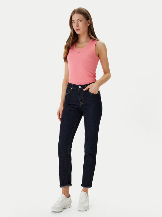 Tommy Jeans Tommy Jeans Τοπ Essential DW0DW20673 Ροζ Slim Fit