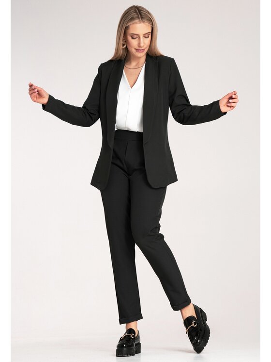 FIGL FIGL Pantalone da abito M1161 Nero Regular Fit