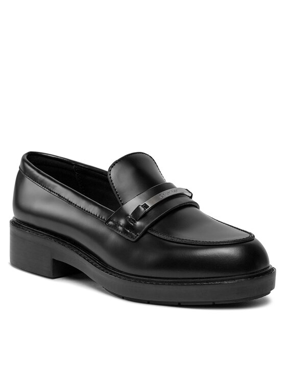 Calvin Klein Calvin Klein Loaferai Rubber Sole Loafer W/Hw HW0HW02006 Juoda
