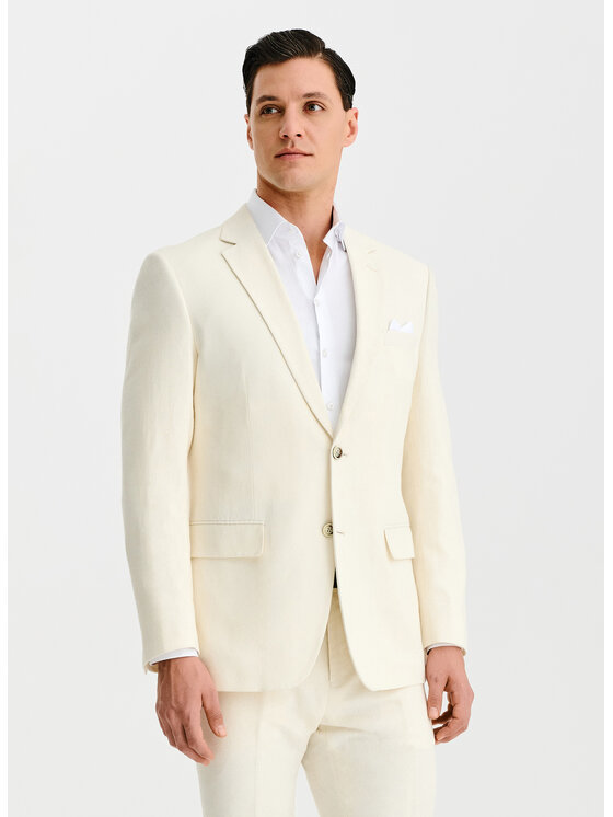 Pako Lorente Pako Lorente Marynarka P25SF-3G-015 Beżowy Slim Fit