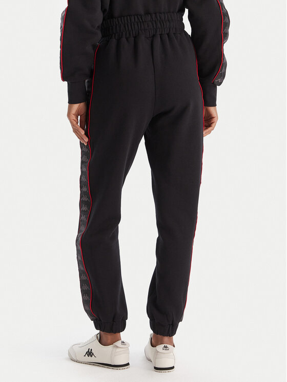 Kappa Kappa Teplákové nohavice Banda Adina 311M8HW Čierna Regular Fit