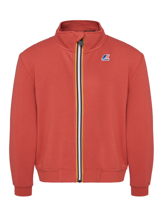 K-Way Felpa Augur K41225W Rosso Regular Fit, taglia : S