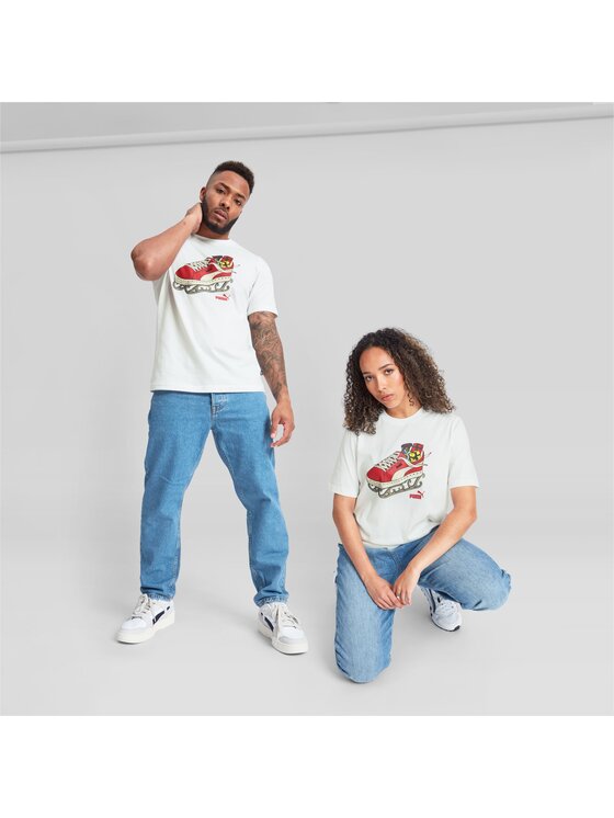 Puma Puma T-Shirt 675350 Biały Regular Fit