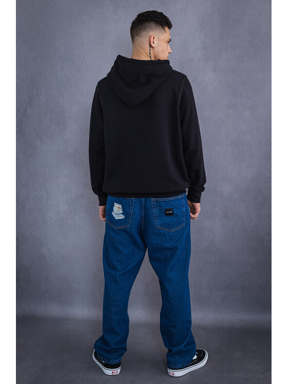 Kamuflage Kamuflage Jeansy Nostalgia Granatowy Baggy Fit