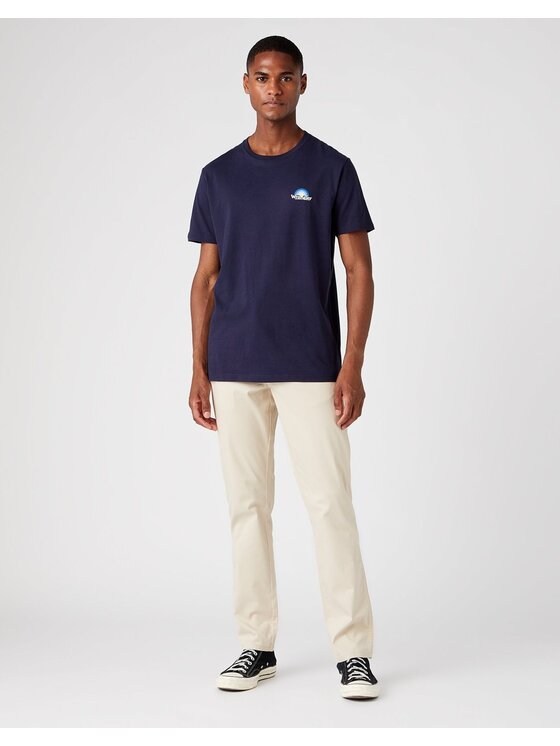 Wrangler Wrangler Spodnie materiałowe TEXAS SLIM Beżowy Slim Fit