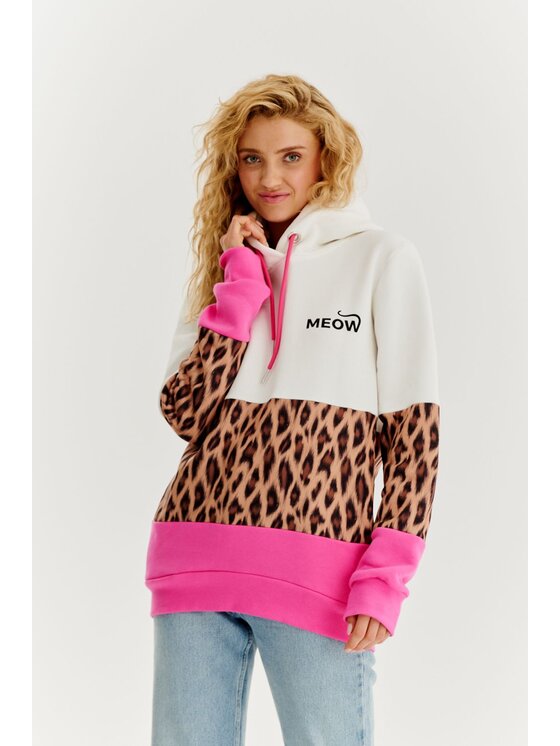 NAOKO NAOKO Mikina Wild Energy Bílá Regular Fit