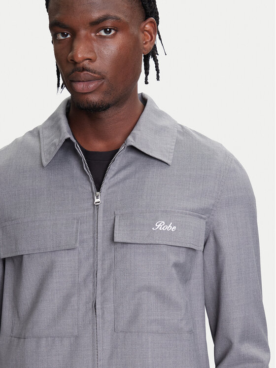Robe di Kappa Robe di Kappa Marškinių švarkas Robe Giovani Gafsa 67124CW Pilka Regular Fit
