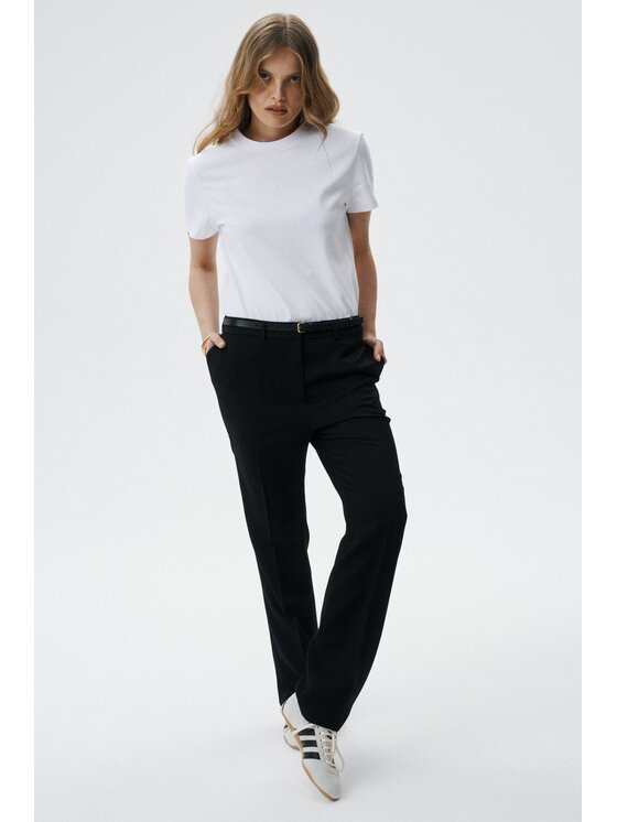 MARI PRETI MARI PRETI Pantalone da abito Vivara Nero Regular Fit