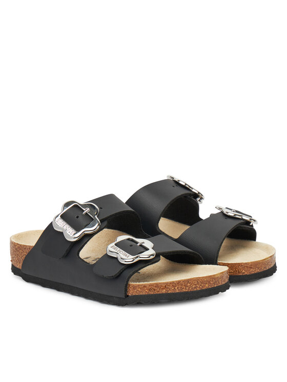 Birkenstock Birkenstock Klapki Arizona Flower Buckle Kids 1029844 S Czarny