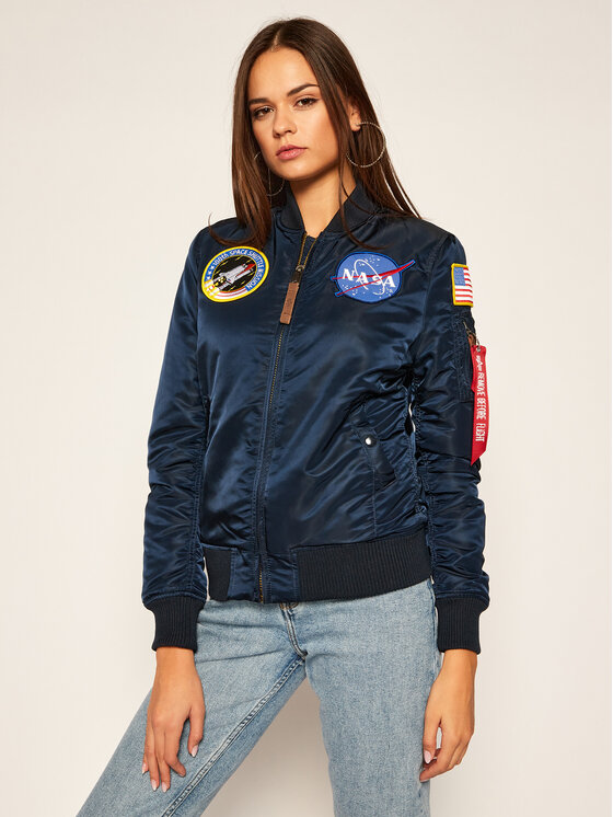 Alpha Industries Alpha Industries Яке бомбър Nasa 168007 Тъмносин Regular Fit