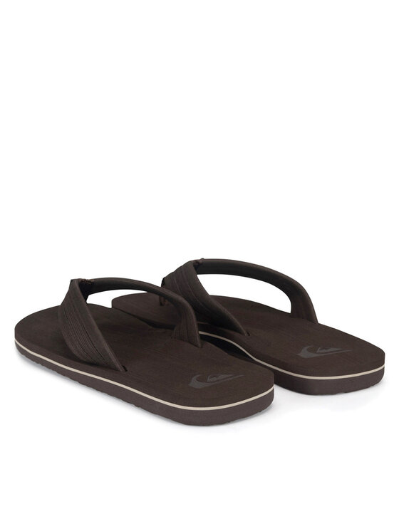 Quiksilver Quiksilver Japonki MOLOKAI LAYBACK TEXTURED AQYL101266 CVJ1 Brązowy