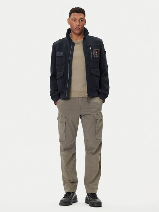 Aeronautica Militare Aeronautica Militare Kurtka bomber 252AM1380UL00902 Granatowy Regular Fit