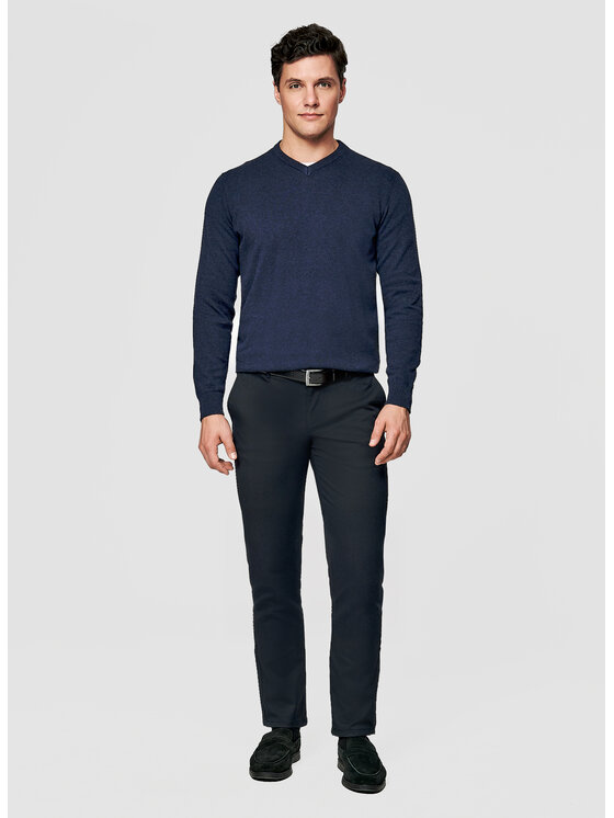 Pako Lorente Pako Lorente Sweter P26SB-2X-002 Granatowy Classic Fit