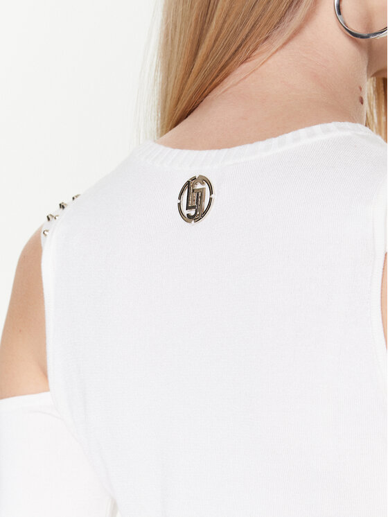 Liu Jo Sport Liu Jo Sport Bluză TA3056 MS49I Alb Slim Fit