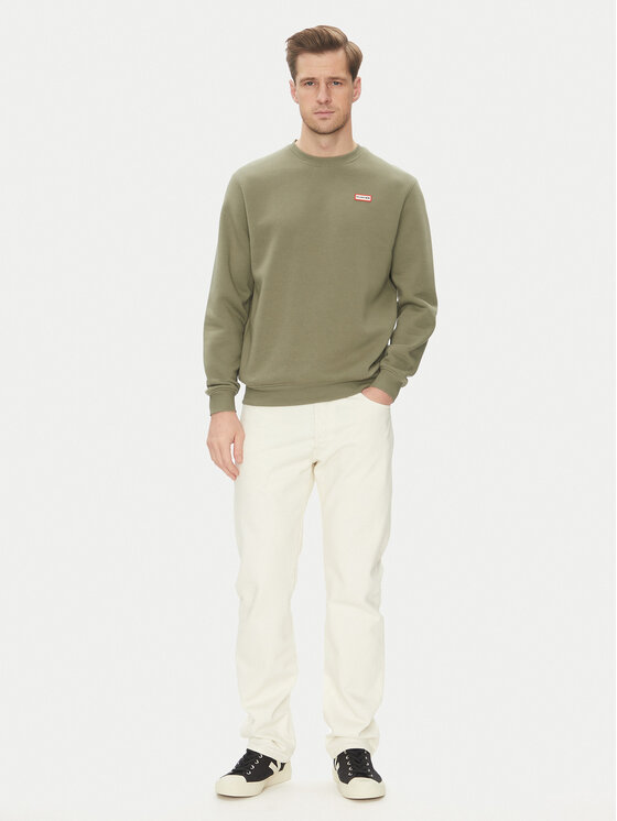 Hunter Hunter Μπλούζα May HARM0058251 Χακί Relaxed Fit