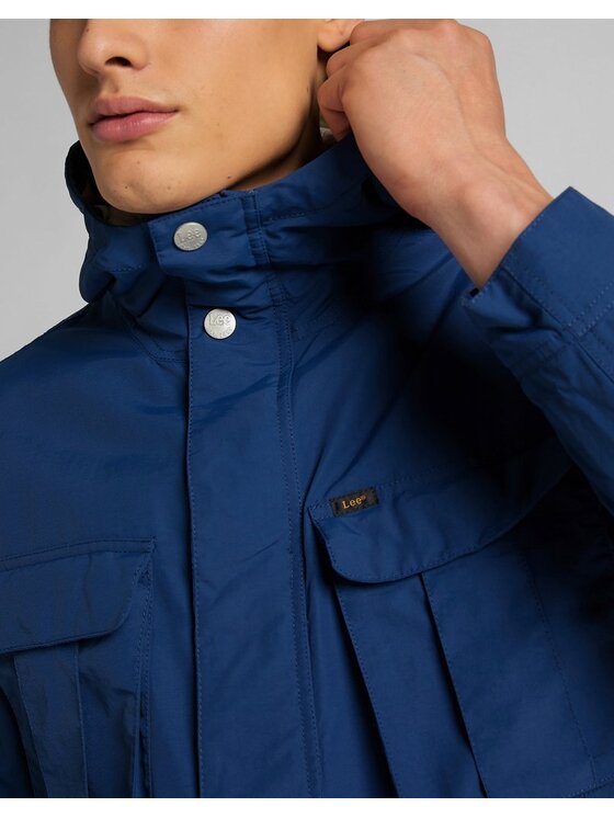 Lee Lee Kurtka zimowa FISHERMAN ANORAK Niebieski Regular Fit
