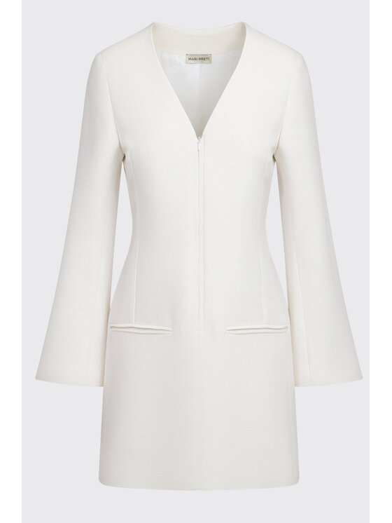 MARI PRETI MARI PRETI Sukienka koktajlowa Charm Biały Regular Fit