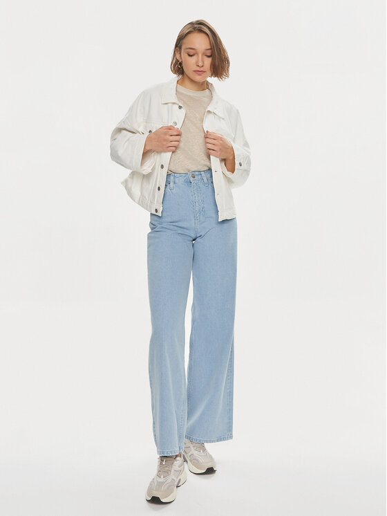 Calvin Klein Calvin Klein Blugi K20K206579 Albastru Wide Leg