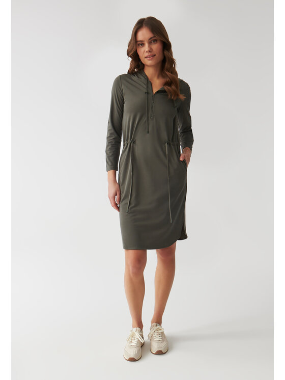 TATUUM TATUUM Sukienka dzianinowa MOLOKO Khaki Oversize