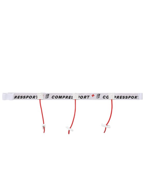 Centură sportivă Compressport Race Belt CU00013B Alb