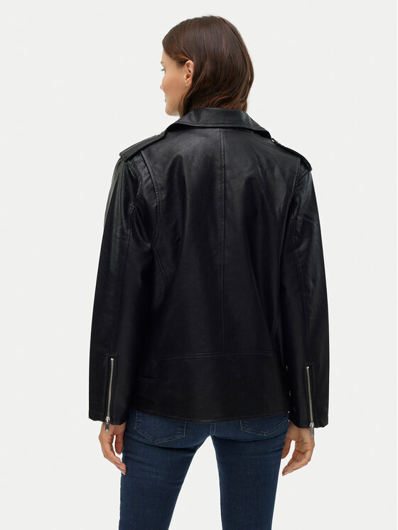 Vero Moda Vero Moda Куртка зі штучної шкіри Ramon 10311337 Чорний Loose Fit