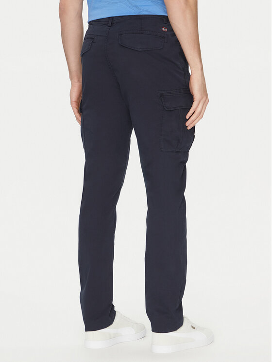 Napapijri Napapijri Kalhoty z materiálu NP0A4IDQ1761 Tmavomodrá Regular Fit