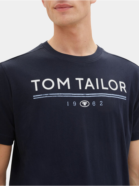 Tom Tailor Tom Tailor T-krekls 1040988 Tumši zils Regular Fit