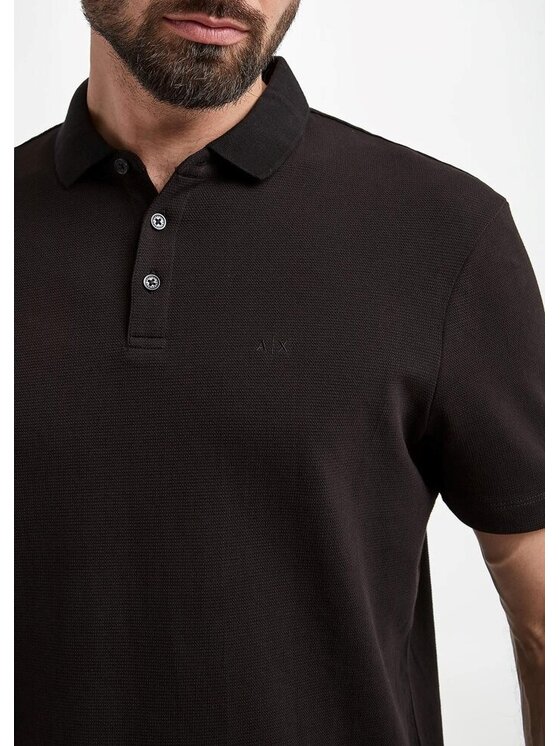 Armani Exchange Armani Exchange Polokošile 6RZFKF ZJDQZ 1200 Černá Regular Fit
