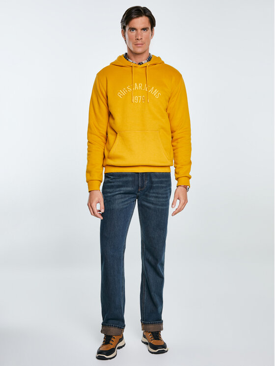 BIG STAR BIG STAR Bluza ASLAN Złoty Basic Fit