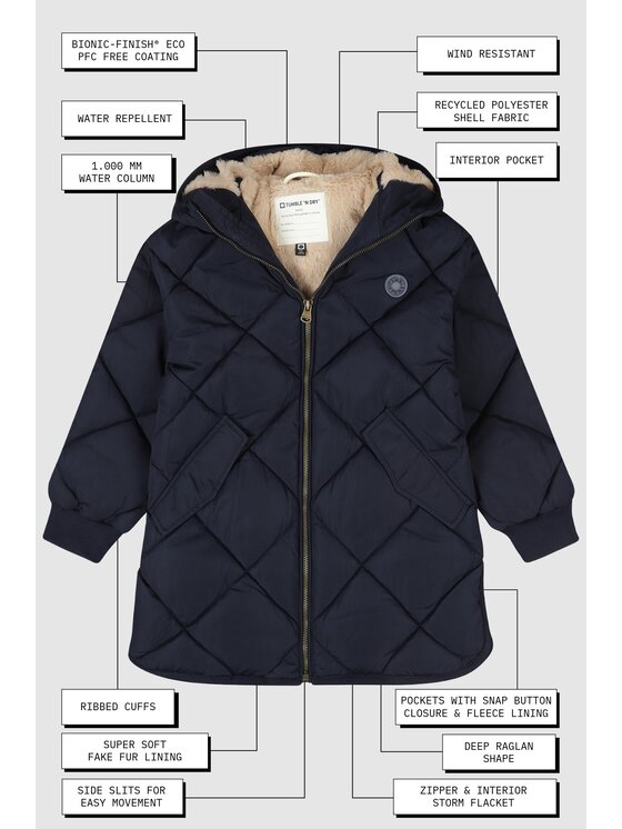 Tumble 'N Dry Tumble 'N Dry Kurtka przejściowa 84/21170/11307/5069 Granatowy Regular Fit