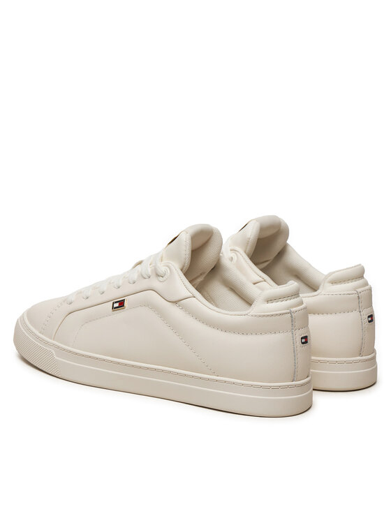 Tommy Hilfiger Tommy Hilfiger Tenisice Icon Court Sneaker Flag FW0FW08327 Écru