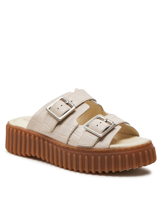 Clarks Clarks Natikače Torhill Slide 26176430 Bež