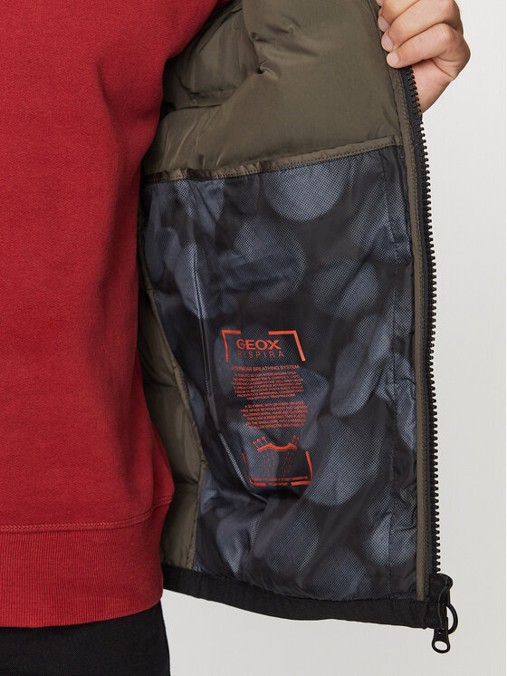 Geox Geox Зимно яке Spherica M3629C T2961F 3462 Зелен Regular Fit