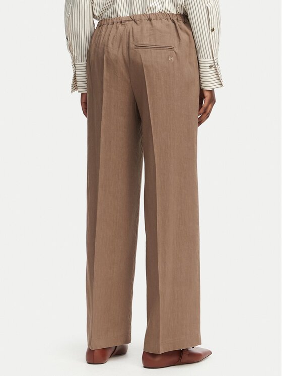 Marella Marella Pantaloni din material Alloro 2613131115 Maro Regular Fit
