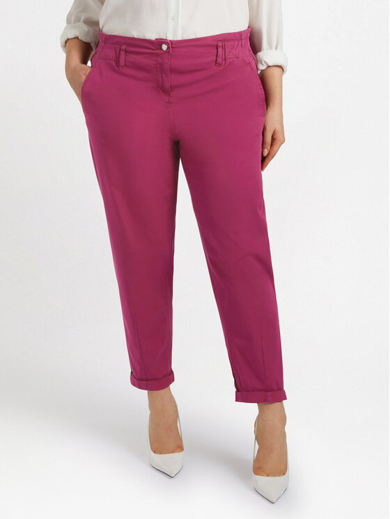Fiorella Rubino Fiorella Rubino Pantaloni di tessuto P705T104888N016 Rosso Boy Fit