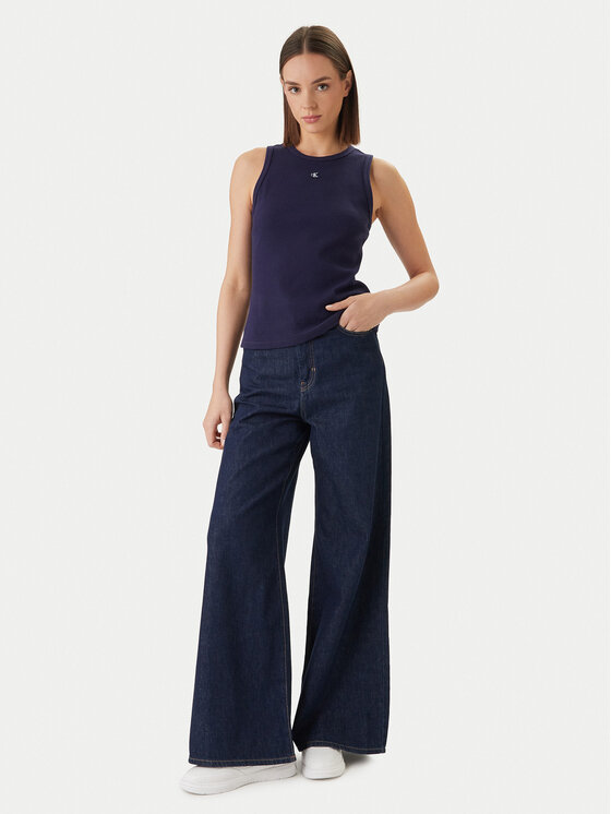 Calvin Klein Jeans Calvin Klein Jeans Top LV047F232G Fialová Slim Fit